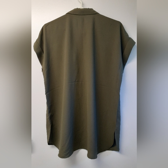 NWT Olive green Jones New York summery top - size medium - Picture 2 of 7